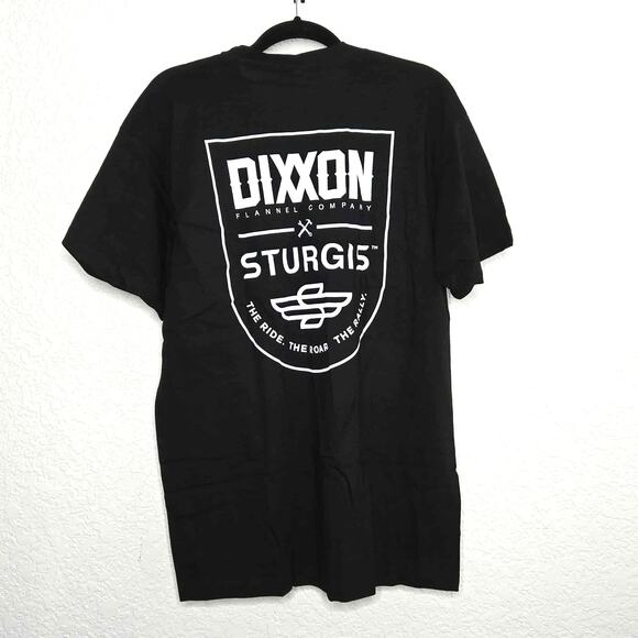 Dixxon Flannel Co. Ride Roar Rally Badge Crewneck T-shirt Size 2X NWT Sturgis - Picture 2 of 5